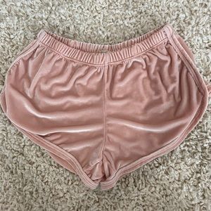 Brandy Melville velvet shorts